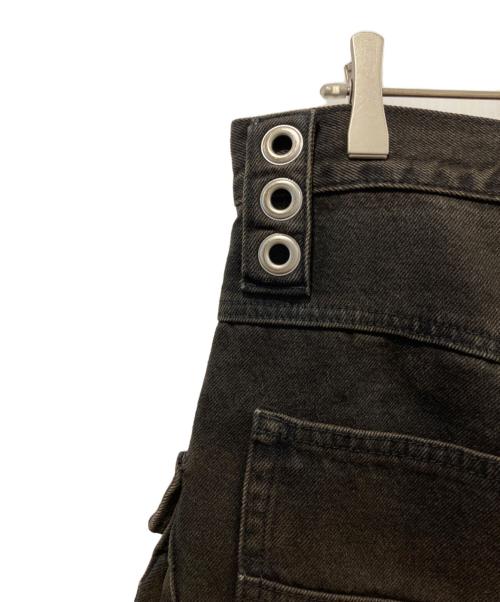 BREATH（ブレス）BREATH (ブレス) デニムハーフパンツ/DAMAGE CARGO BIG SHORTS ブラック サイズ:Mの古着・服飾アイテム