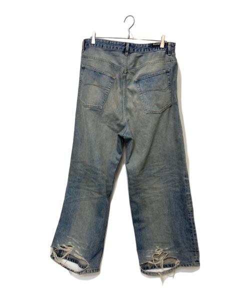 BALENCIAGA（バレンシアガ）BALENCIAGA (バレンシアガ) Drawstring Baggy Jeans ブルー サイズ:XXSの古着・服飾アイテム