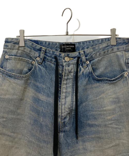 BALENCIAGA（バレンシアガ）BALENCIAGA (バレンシアガ) Drawstring Baggy Jeans ブルー サイズ:XXSの古着・服飾アイテム