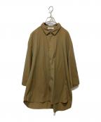 nestrobe confectネストローブ コンフェクト）の古着「ボイルギャバカフスレスシャツ」｜ブラウン