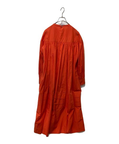 Veritecoeur（ヴェリテクール）Veritecoeur (ヴェリテクール) コットンハイウェストギャザーワンピース オレンジ サイズ:FREEの古着・服飾アイテム