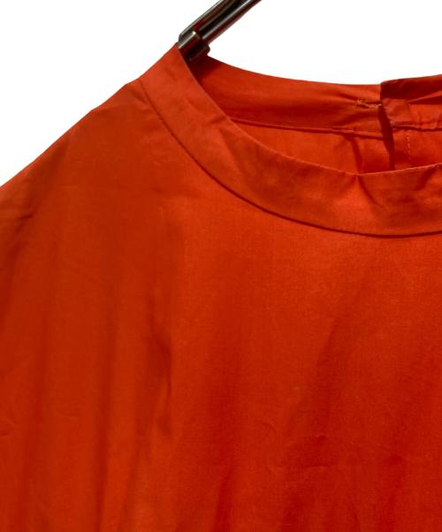 Veritecoeur（ヴェリテクール）Veritecoeur (ヴェリテクール) コットンハイウェストギャザーワンピース オレンジ サイズ:FREEの古着・服飾アイテム