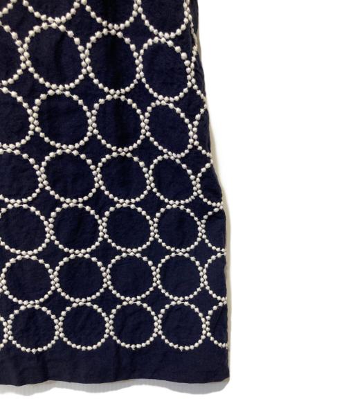 mina perhonen（ミナ ペルホネン）mina perhonen (ミナ ペルホネン) tambourineワンピース ネイビー サイズ:36の古着・服飾アイテム