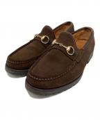 GUCCIグッチ）の古着「ビットローファー」｜ブラウン