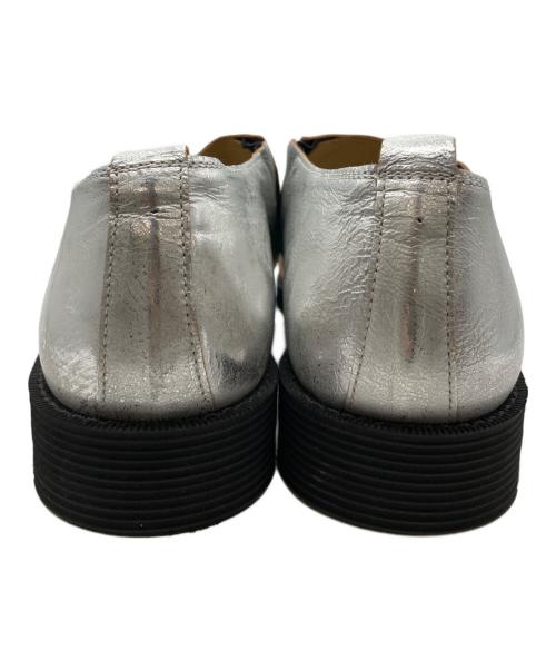 COMME des GARCONS（コムデギャルソン）COMME des GARCONS (コムデギャルソン) メタリックフラットシューズ シルバー サイズ:24 1/2の古着・服飾アイテム