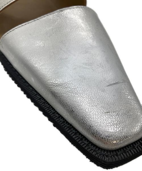 COMME des GARCONS（コムデギャルソン）COMME des GARCONS (コムデギャルソン) メタリックフラットシューズ シルバー サイズ:24 1/2の古着・服飾アイテム