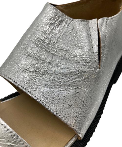 COMME des GARCONS（コムデギャルソン）COMME des GARCONS (コムデギャルソン) メタリックフラットシューズ シルバー サイズ:24 1/2の古着・服飾アイテム