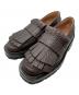 MARNI（マルニ）の古着「Leather Fringe Trim Accent Loafers」｜ブラウン