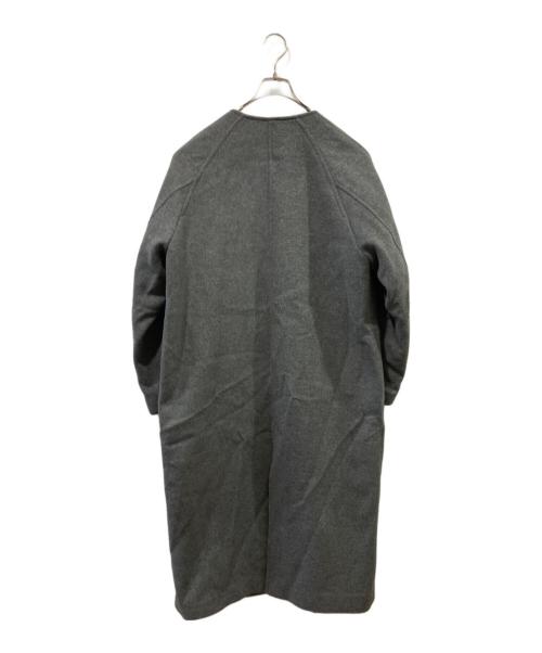 JOURNAL STANDARD（ジャーナルスタンダード）JOURNAL STANDARD (ジャーナルスタンダード) スーパー140ビーバーノーカラーコート グレー サイズ:38の古着・服飾アイテム