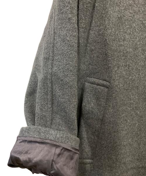 JOURNAL STANDARD（ジャーナルスタンダード）JOURNAL STANDARD (ジャーナルスタンダード) スーパー140ビーバーノーカラーコート グレー サイズ:38の古着・服飾アイテム