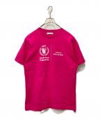 BALENCIAGAバレンシアガ）の古着「WFP ロゴプリント Tシャツ」｜ピンク