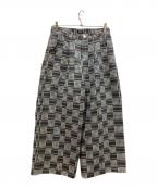 PAMEO POSEパメオポーズ）の古着「Patchwork Jacquard Trousers」｜マルチカラー