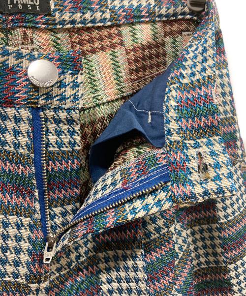 PAMEO POSE（パメオポーズ）PAMEO POSE (パメオポーズ) Patchwork Jacquard Trousers マルチカラー サイズ:Ｍの古着・服飾アイテム