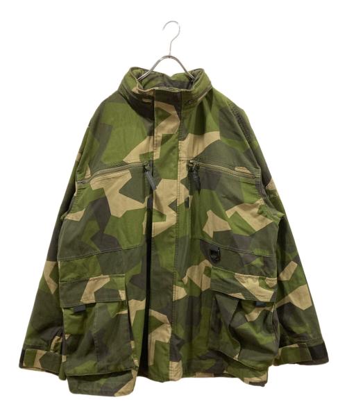 WILD THINGS（ワイルドシングス）WILD THINGS (ワイルドシングス) WHITE MOUNTAINEERING (ホワイトマウンテ二アニング) SWEDEN CAMO CARGO SHORT JACKET オリーブ サイズ:XLの古着・服飾アイテム