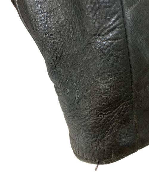 USED（ユーズド）USED (ユーズド) モーターサイクルレザージャケット ブラック サイズ:表記無しの古着・服飾アイテム
