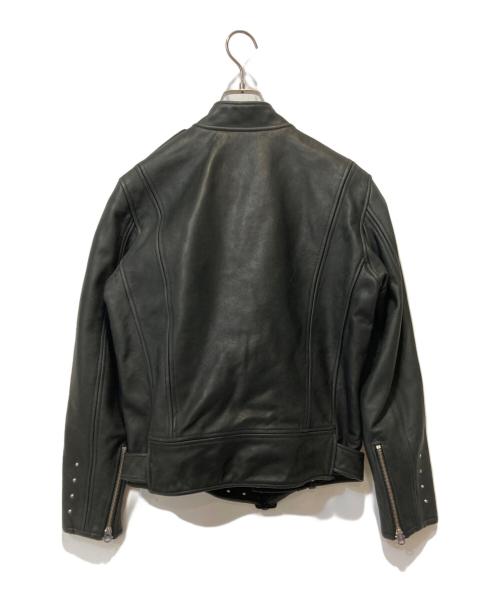 Simons（シモンズ）Simons (シモンズ) カウレザーダブルライダースジャケット ブラック サイズ:XLの古着・服飾アイテム