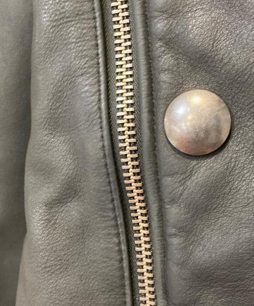 Simons（シモンズ）Simons (シモンズ) カウレザーダブルライダースジャケット ブラック サイズ:XLの古着・服飾アイテム