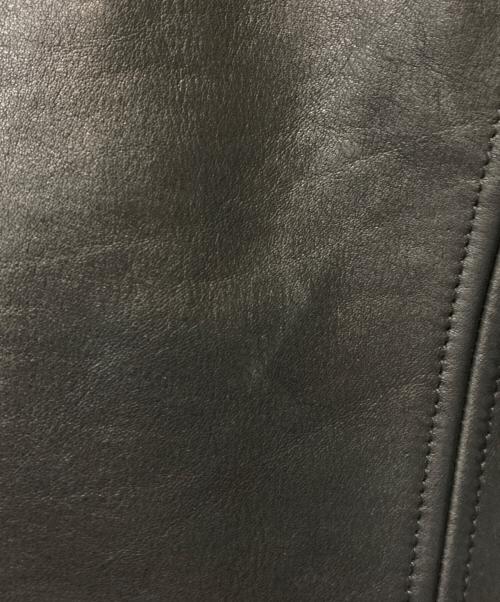 Simons（シモンズ）Simons (シモンズ) カウレザーダブルライダースジャケット ブラック サイズ:XLの古着・服飾アイテム