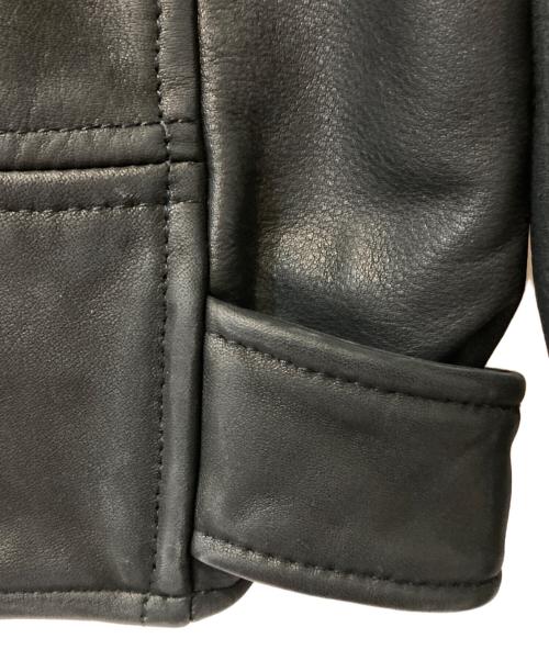 Simons（シモンズ）Simons (シモンズ) カウレザーダブルライダースジャケット ブラック サイズ:XLの古着・服飾アイテム