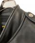 中古・古着 Simons (シモンズ) カウレザーダブルライダースジャケット ブラック サイズ:XL：30000円