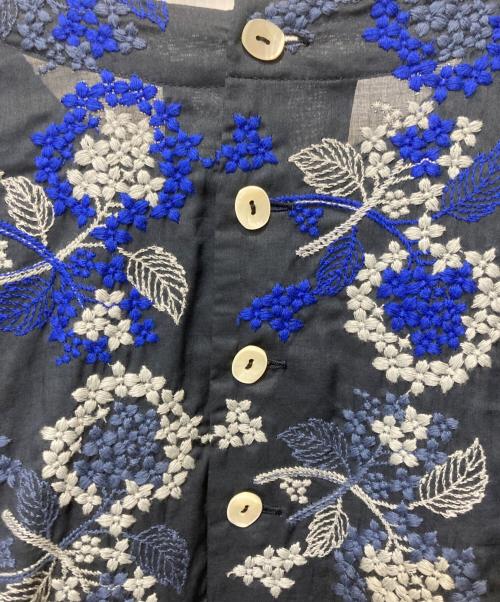 castle combe garden（カッススルクームガーデン）castle combe garden (カッススルクームガーデン) ブラウスワンピース ネイビー サイズ:Mの古着・服飾アイテム