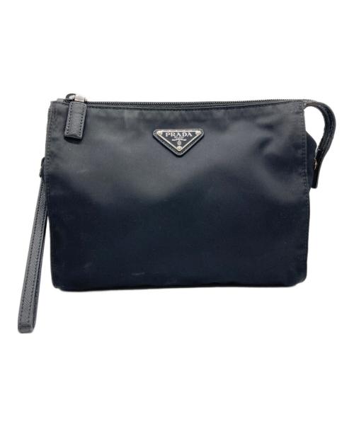 PRADA（プラダ）PRADA (プラダ) サフィアーノ クラッチバッグ ブラック サイズ:36の古着・服飾アイテム