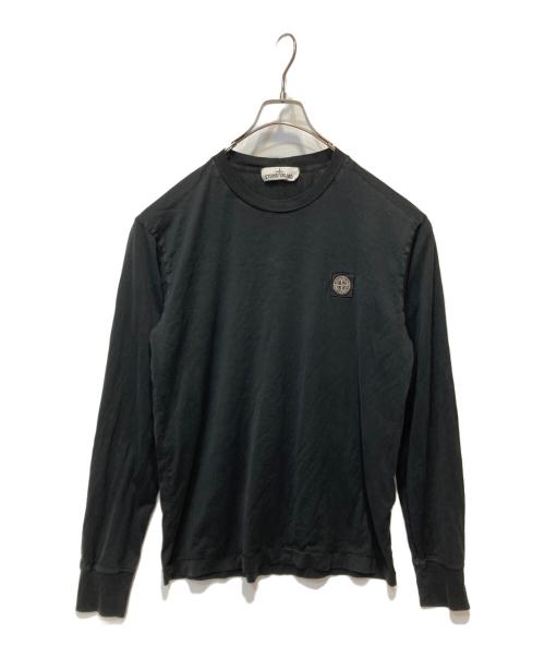STONE ISLAND（ストーンアイランド）STONE ISLAND (ストーンアイランド) ロングスリーブカットソー ブラック サイズ:Mの古着・服飾アイテム