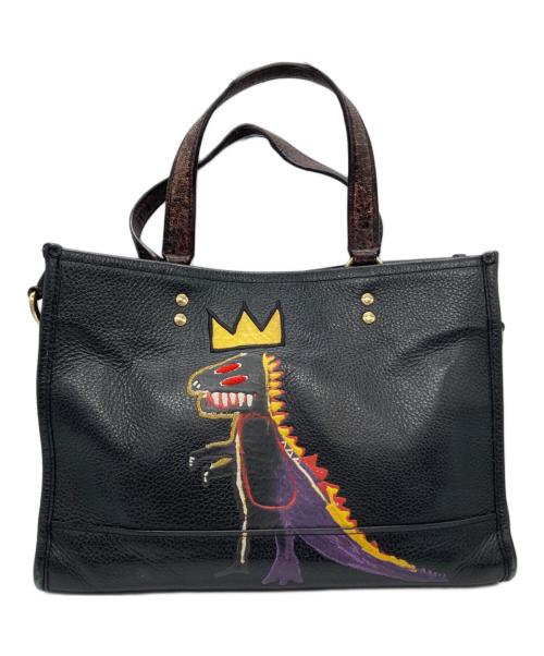 COACH（コーチ）COACH (コーチ) Jean-Michel Basquiat (ジャン ミシェル バスキア) 2WAYバッグ ブラックの古着・服飾アイテム