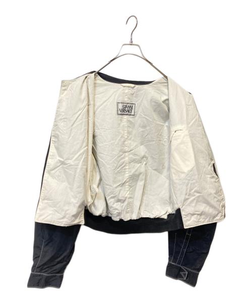 GIANNI VERSACE（ジャンニ・ヴェルサーチ）GIANNI VERSACE (ジャンニ・ヴェルサーチ) ナイロンブルゾン ブラック サイズ:表記不明の古着・服飾アイテム