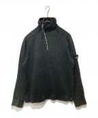 STONE ISLANDストーンアイランド）の古着「ハーフジップスウェット」｜ブラック