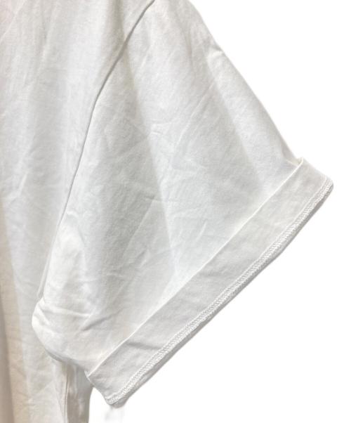 MM6 Maison Margiela（エムエムシックスメゾンマルジェラ）MM6 Maison Margiela (エムエムシックス メゾンマルジェラ) ナンバーロゴクルーネックカットソー ホワイト サイズ:Sの古着・服飾アイテム