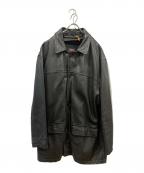 COACHコーチ）の古着「ライナー付レザーカーコート」｜ブラック