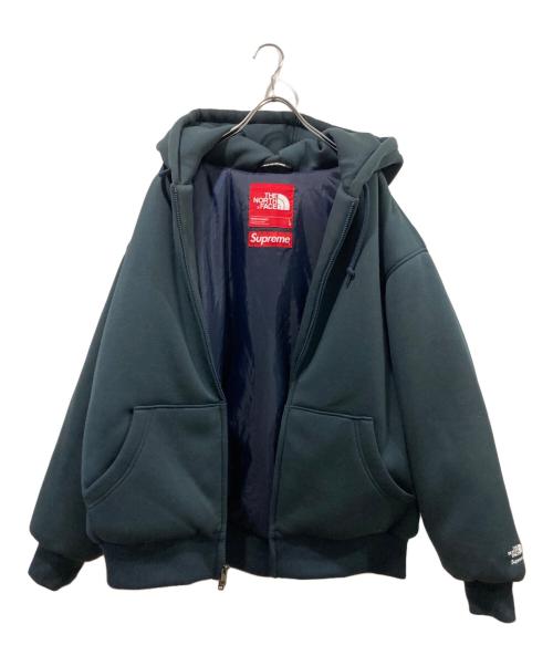 SUPREME（シュプリーム）Supreme (シュプリーム) THE NORTH FACE (ザ ノース フェイス) Down Filled Zip Up Hooded Sweatshirt ネイビー サイズ:Lの古着・服飾アイテム