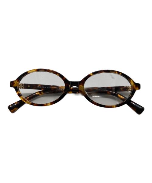 MIU MIU（ミュウミュウ）MIU MIU (ミュウミュウ) 眼鏡/リガード サングラス ブラウン サイズ:50□18の古着・服飾アイテム