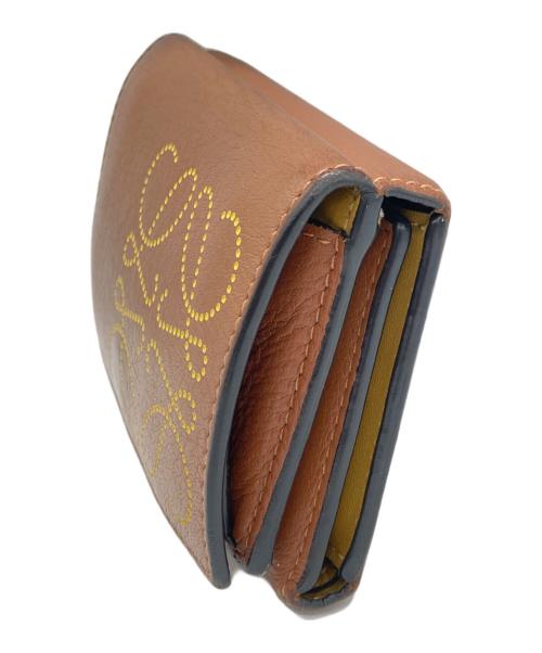 LOEWE（ロエベ）LOEWE (ロエベ) コンパクトアナグラムミニウォレット ブラウンの古着・服飾アイテム