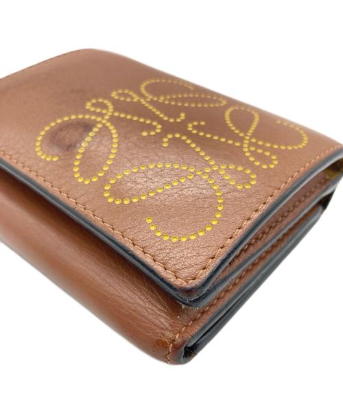 LOEWE（ロエベ）LOEWE (ロエベ) コンパクトアナグラムミニウォレット ブラウンの古着・服飾アイテム