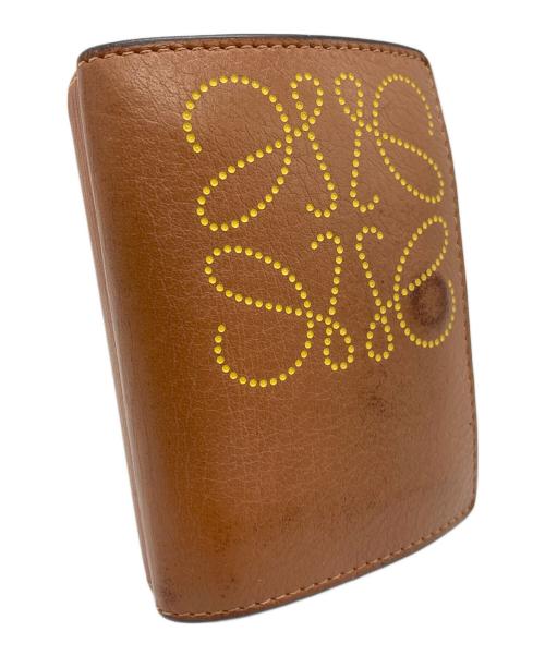 LOEWE（ロエベ）LOEWE (ロエベ) コンパクトアナグラムミニウォレット ブラウンの古着・服飾アイテム