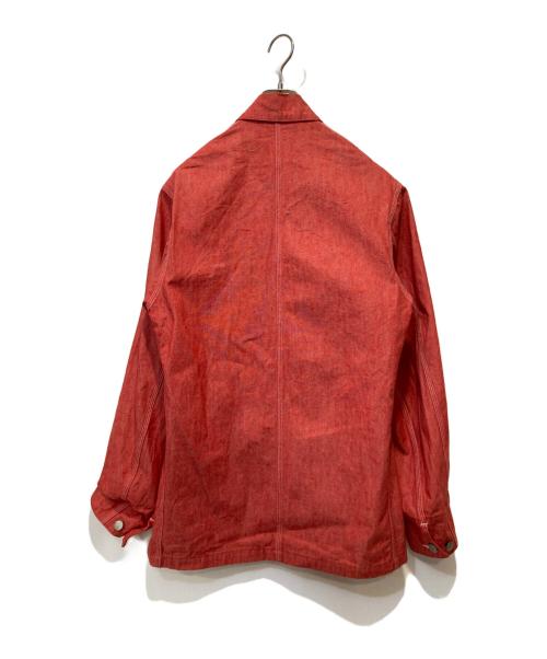 A.P.C.（アーペーセー）A.P.C. (アーペーセー) コットンシャンブレーカバーオール レッド サイズ:1の古着・服飾アイテム