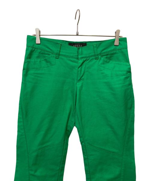 GUCCI（グッチ）GUCCI (グッチ) カラーパンツ グリーン サイズ:44の古着・服飾アイテム