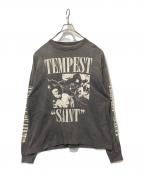 SAINT MICHAELセントマイケル）の古着「24AW LS TEE / TEMPEST」｜グレー