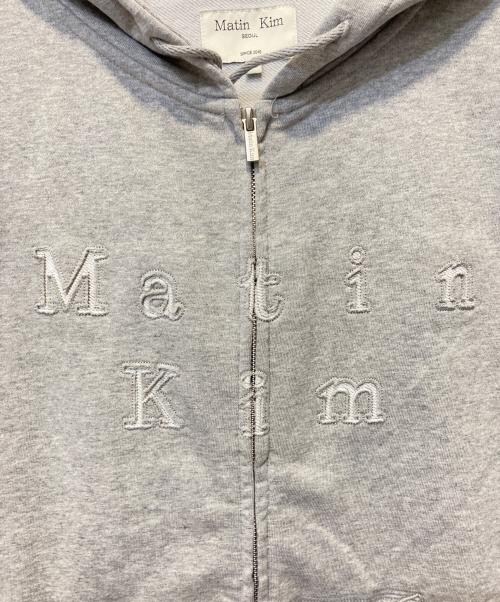Matin Kim（マーティン・キム）Matin Kim (マーティン・キム) ジップパーカー グレー サイズ:Fの古着・服飾アイテム