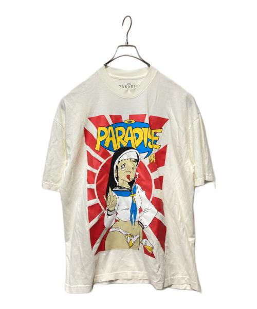 PARADISE NYC（パラダイス エヌワイシー）PARADISE NYC (パラダイス エヌワイシー) プリントTシャツ ホワイト サイズ:XLの古着・服飾アイテム