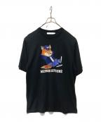 maison kitsuneメゾンキツネ）の古着「ドレスドフォックス イージー Tシャツ」｜ブラック