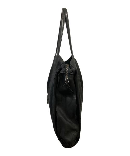 jerome dreyfuss（ジェロームドレイフェス）jerome dreyfuss (ジェロームドレイフェス) レザートートバッグ ブラックの古着・服飾アイテム