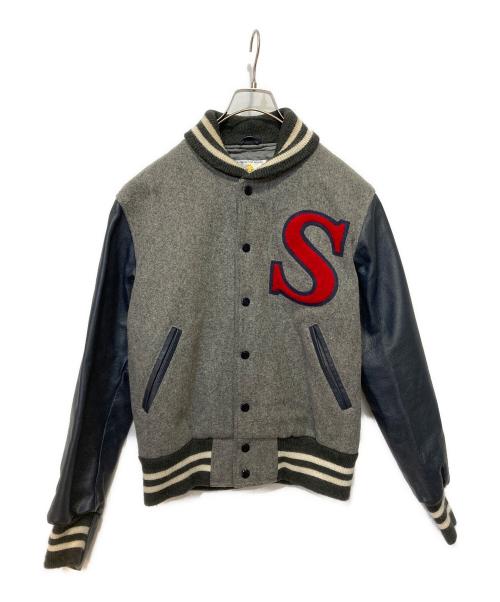 GB sport（ゴールデンベアスポーツ）GB sport (ゴールデンベアスポーツ) スタジャン グレー サイズ:Mの古着・服飾アイテム