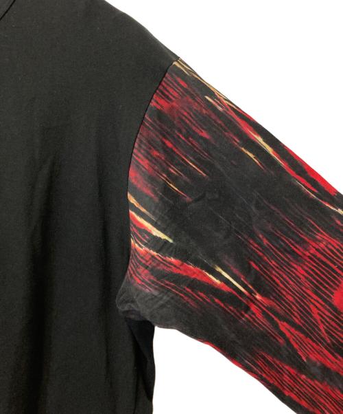 Yohji Yamamoto pour homme（ヨウジヤマモト プールオム）Yohji Yamamoto pour homme (ヨウジヤマモト プールオム) Contrast sleeve t-shirt ブラック サイズ:3の古着・服飾アイテム
