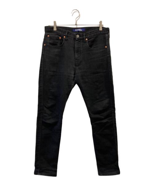 JUNYA WATANABE MAN（ジュンヤワタナベマン）JUNYA WATANABE MAN (ジュンヤワタナベマン) 切替スキニーデニムパンツ ブラック サイズ:Sの古着・服飾アイテム