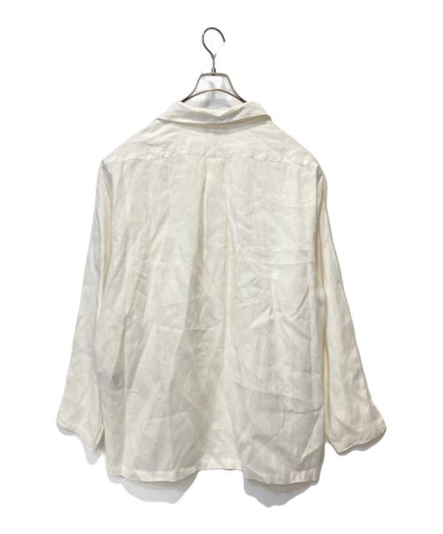 MARKAWARE（マーカウェア）MARKAWARE (マーカウェア) HEMP SHIRTING OPEN COLLAR SHIRT L/S ホワイト サイズ:2の古着・服飾アイテム
