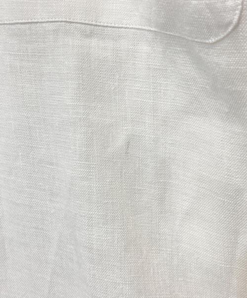 MARKAWARE（マーカウェア）MARKAWARE (マーカウェア) HEMP SHIRTING OPEN COLLAR SHIRT L/S ホワイト サイズ:2の古着・服飾アイテム