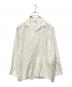 MARKAWARE（マーカウェア）の古着「HEMP SHIRTING OPEN COLLAR SHIRT L/S」｜ホワイト